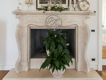 Fireplace 15 - Wall-mounted natural stone fireplace by GH LAZZERINI - view 2
